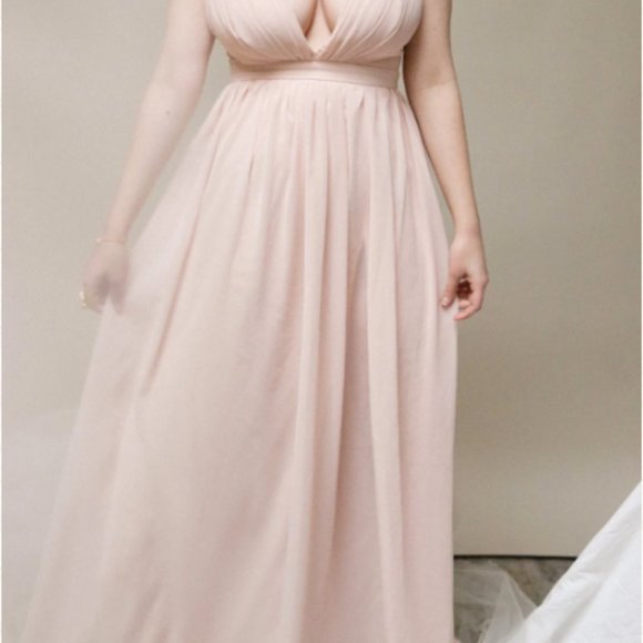 Blush Chiffon Gown - Picture 5 of 5